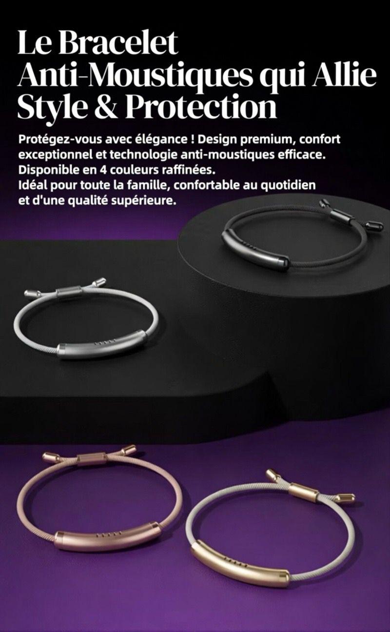 Bracelet Répulsif Anti-Moustiques Réglable (Adultes & Enfants)